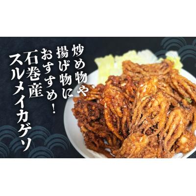 ふるさと納税 石巻市 訳あり 石巻産スルメイカゲソ 2kg 8月配送 冷凍 国産 いか 下足 おつまみ ゲソ天 おかず |  | 01