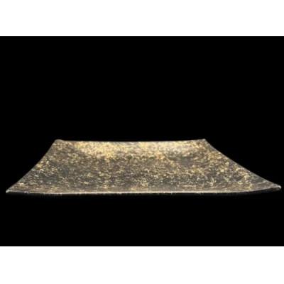 ふるさと納税 海南市 波スクエアプレート L　乱糸(マット仕上げ)漆黒 |  | 02