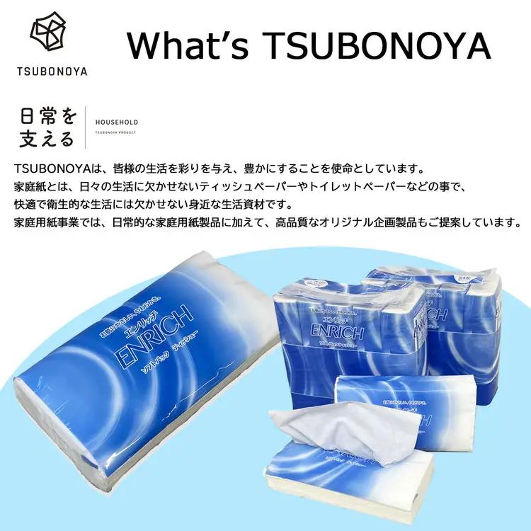 【最短5日発送】ENRICH エンリッチ ソフトパック ティッシュ 300枚（150組）5パック×12個入り 計60個【日本製】| 日用品 消耗品 まとめ買い 常備品 生活用品 ティッシュペーパー 6