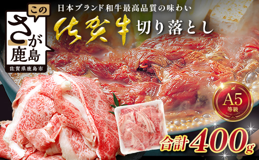 【訳あり】佐賀牛 切り落とし 400g 牛肉 ブランド牛 切り落とし肉 訳アリ B-902