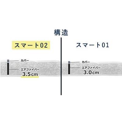 ふるさと納税 大府市  【大府市産お米2kg付】エアウィーヴ スマート02 ダブル マットレスパッド エアウィーブ |  | 03