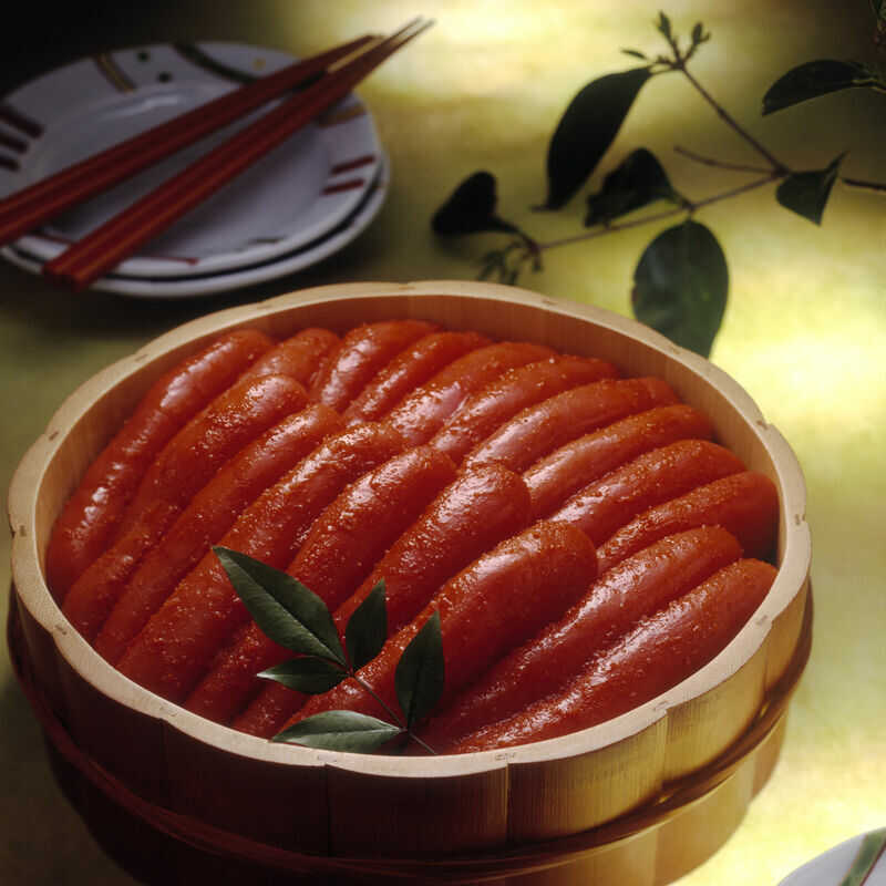 【ふるさと納税】【化粧箱 包装紙付】宮近 無着色 辛子明太子 1kg 1本物 吉富町/株式会社マル五[BGAC016]