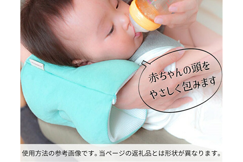 Baby Pillow サイズと厚みにこだわった授乳まくら 耳付き ブルー 枕 赤ちゃん用品 ベビー ベビーまくら 新生児 赤ちゃん 枕 頭の形 向きぐせ 向き癖 絶壁 洗える 授乳 授乳用 腕 簡単