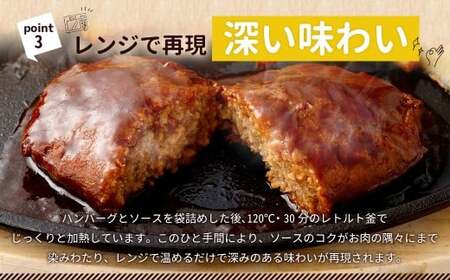 【常温保存可能】レンチン対応ハンバーグ（デミグラスソース）10個入り デミグラスハンバーグ お肉 簡単調理 長期保存 常温
