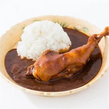 【六ツ美のあの肉カレー＆萬歳】国産おやどり骨付きモモ1本入りカレー＆復古米/大正浪漫セット(中辛)【1315505】