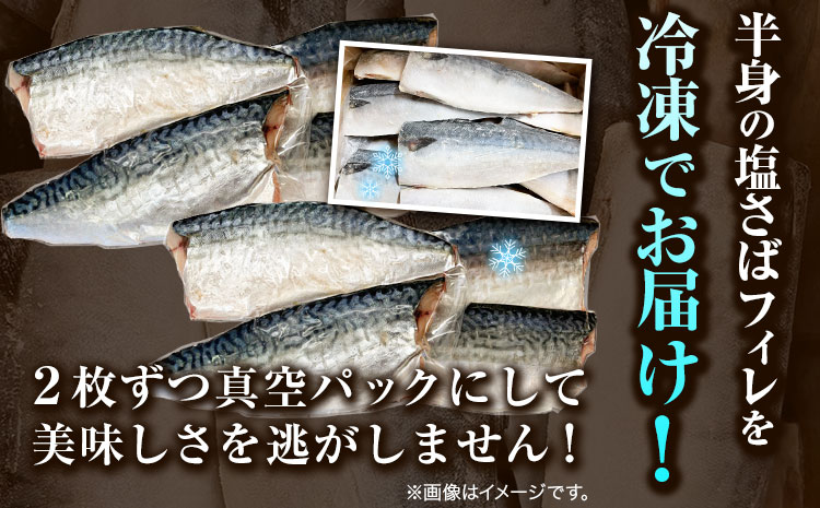 塩さば フィレ 14枚入 (真空パック入)  株式会社魚鶴《30日以内に出荷予定(土日祝除く)》 和歌山県 日高町 さば 塩サバ 鯖  ごはんのお供 おつまみ にも最適！ 