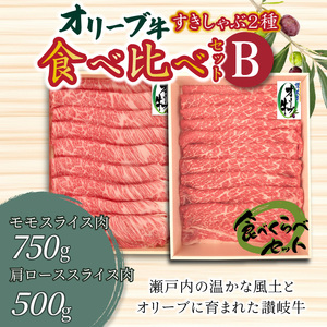 オリーブ牛すきしゃぶ二昧食べ比べセットB