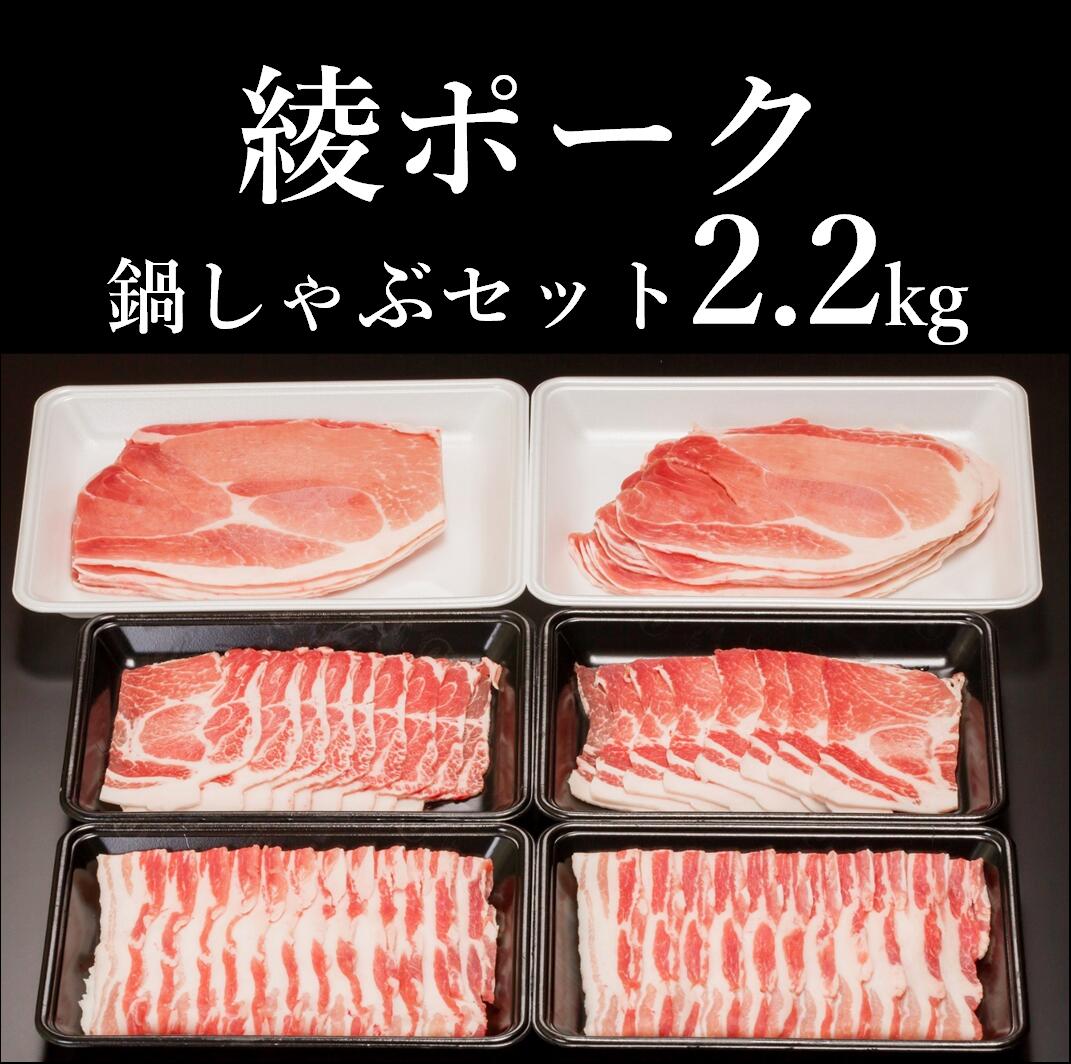 【ふるさと納税】綾ポークバラエティ2.2kgセット 豚肉 国産 冷凍 調理 送料無料