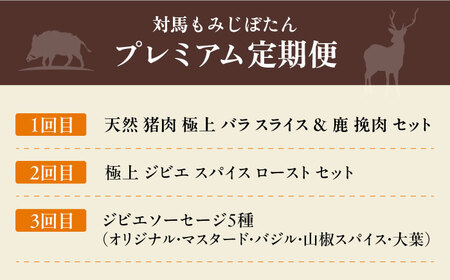対馬 ジビエ 満喫定期便《対馬市》【一般社団法人 daidai】 冷凍配送 焼肉 赤身 肉 お肉 鹿肉 猪肉 BBQ ヘルシー プレゼント[WBH051]
