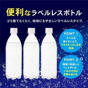 4A7【2ケース】富士山の強炭酸水500mlラベルレス×48本入