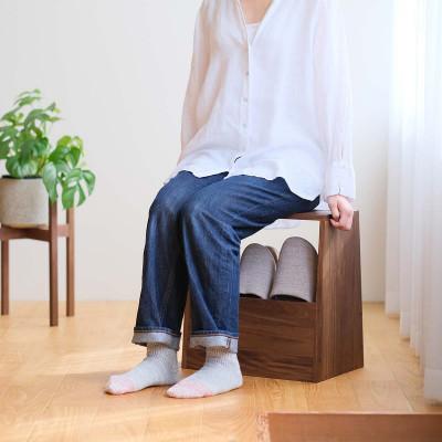 ふるさと納税 府中市 府中市の家具　スツールにもなる収納ラック　オーク材 |  | 03