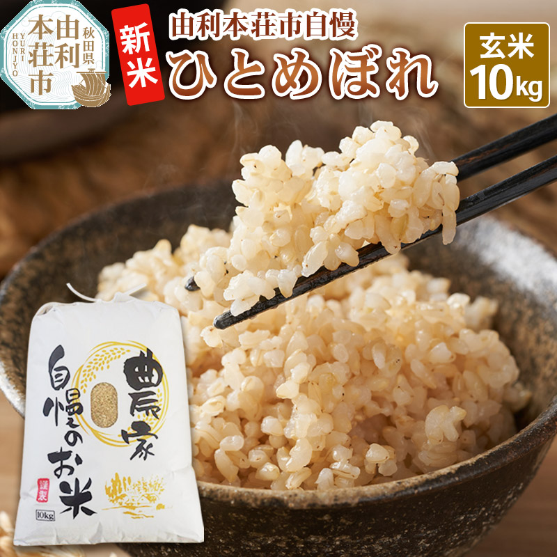 令和7年産【玄米】秋田県産 ひとめぼれ 10kg 自慢のお米