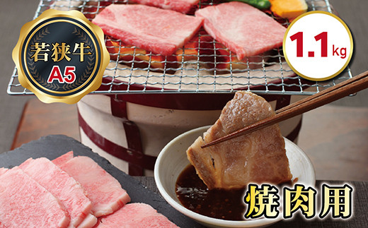 
若狭牛焼肉用（A5ランク）　1.1ｋｇ
