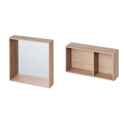 ふるさと納税 大和高田市 「V-TISS LIGHT」 ミラーM・ハーフ薄型セット ヨーロピアンチェリー