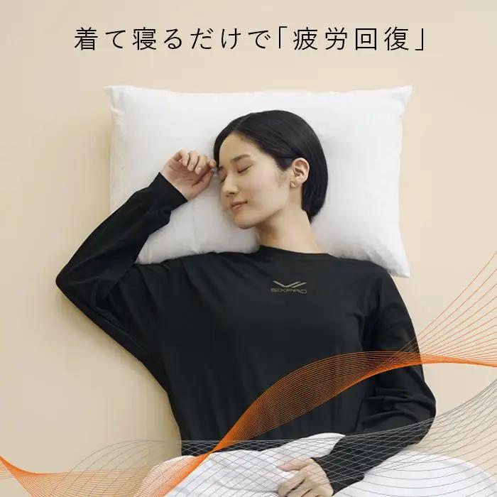 【ブラックMサイズ】SIXPAD Recovery Wear Sleep Top