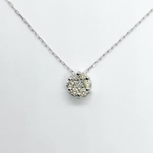 プラチナ メレダイヤデザインペンダントネックレス (FJP-9041)