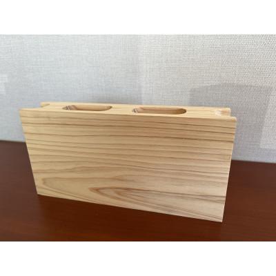 ふるさと納税 菰野町 木製ブロック「ぶろっ木」《穴貫通仕様》