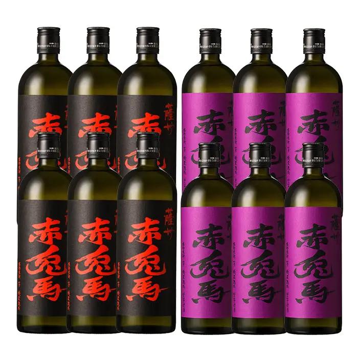 【3か月定期便】本格芋焼酎 赤兎馬・紫の赤兎馬720ml×各6本 計12本を3回【99-003-56-TK】