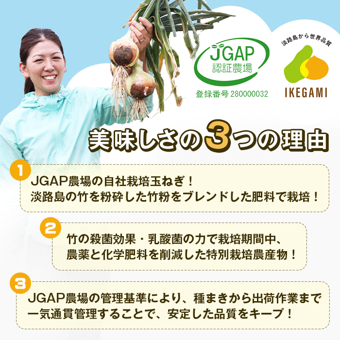 【新たまねぎ】淡路島　池上農場の「あやたけ」10kg【発送