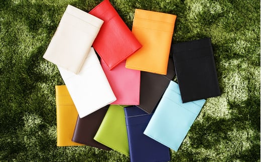 No.210-03 PVCレザー通帳ケース「enpas」（ベージュ） ／ 雑貨 日用品 入れ物 千葉県