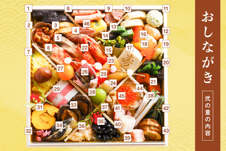 先行予約【数量限定】／まるごと松葉がにおせち【千早（ちはや）】「二段重]