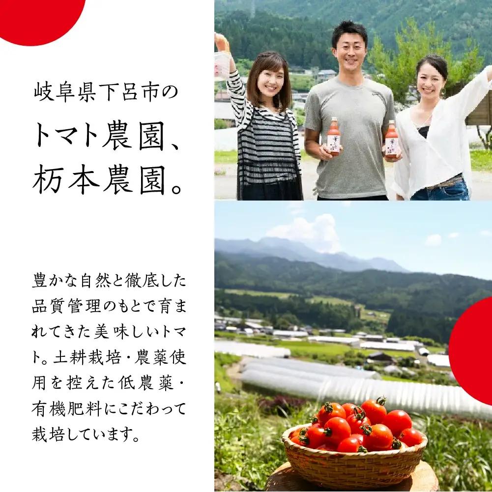 【定期便 3回】産地直送！杤本農園  フルーツトマトジュース（720ml×6本入り）×3カ月  華小町 フルーツトマト とまと 野菜飲料 贈答 ギフト 定期 3ヶ月 ジュース トマトジュース トマト 
