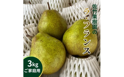 西洋梨（ラ・フランス）３ｋｇ　ご家庭用　0041-2602