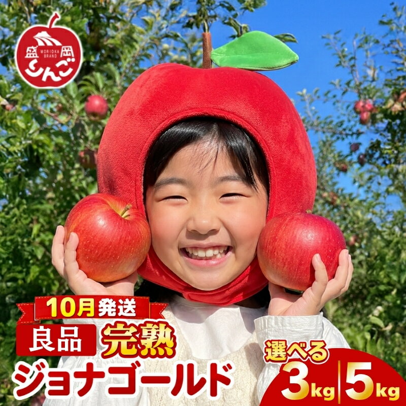 【ふるさと納税】 先行予約 贈答用 りんご 3kg 5kg ジョナゴールド 良品 ＜10月発送＞ 農家直送 期間限定 季節限定 果物 フルーツ 林檎 国産 産地直送 くだもの デザート ご当地 新鮮 プレミアム 甘い 酸味 果汁 秋 岩手県 盛岡市 東北 岩手 盛岡 田村ふぁーむ tamura013P