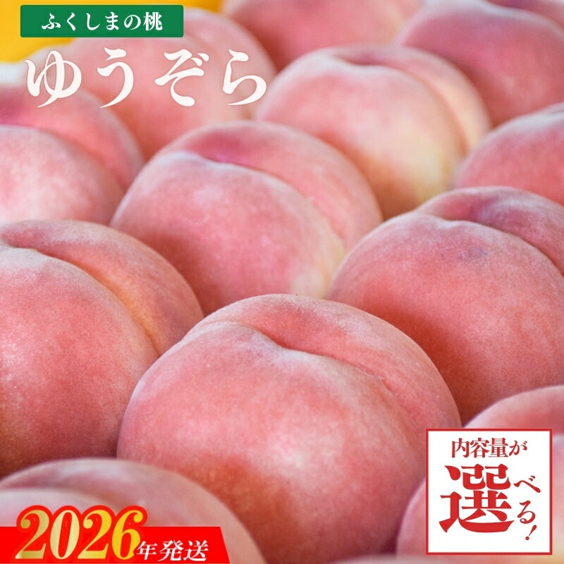 【ふるさと納税】ヤマ孝 紺野果樹園 もも ゆうぞら 約2kg 約3kg【2026年発送】