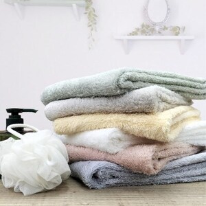 【フェイス3枚組】『贈り物に』ボックス入りオーガニックコットンタオル(33×100cm)イエロー【1651934】