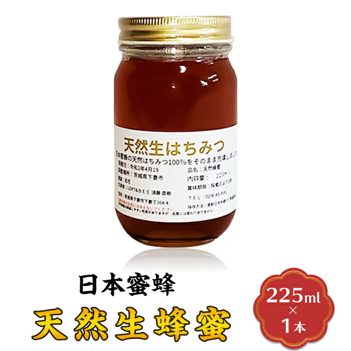 【ふるさと納税】【先行予約】はちみつ 国産 生はちみつ 生蜂蜜 生ハチミツ 天然生蜂蜜（日本蜜蜂）【2025年8月上旬から順次発送予定】