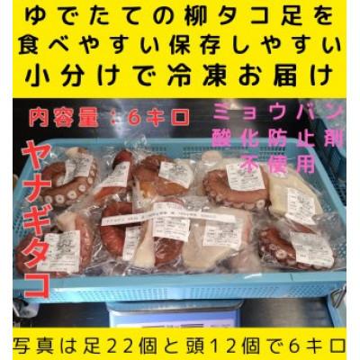 ふるさと納税 白老町 浜ゆでたこ 計6000g 北海道白老町産