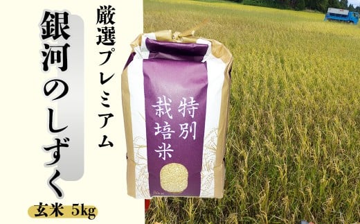 【令和7年産】銀河のしずく 厳選プレミアム　玄米5kg 【2232】