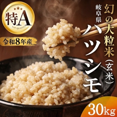 
                  ＜先行予約＞令和8年産　岐阜県産ハツシモ(玄米)30kg【1757845】
                