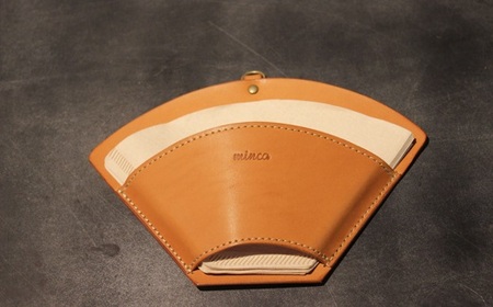 【minca】栃木レザーのカフェグッズ3アイテム5点セット 自宅、オフィス、キャンプシーンでのカフェタイムに/キャメル　678