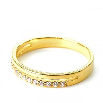 ふるさと納税 笛吹市 重ね付け風ダイヤモンドリング 0.12CT　R3971DI-Y　#20 |  | 02