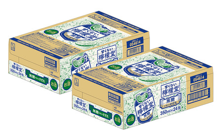 \ 2024年9月 新登場 / 「甘くない檸檬堂」 無糖レモンとすだち (350ml×48本) 24本入×2ケース レモンサワー 檸檬堂 無糖 アルコール7%