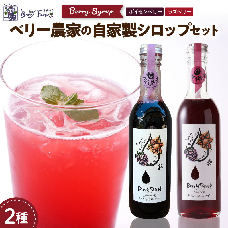 【ふるさと納税】ベリー農家 の 自家製 シロップ 2種 セット| ラズベリー ボイセンベリー ジュース ソース フルーツ ご当地 お取り寄せ 送料無料 山形県産 東北 山形県 東根市
