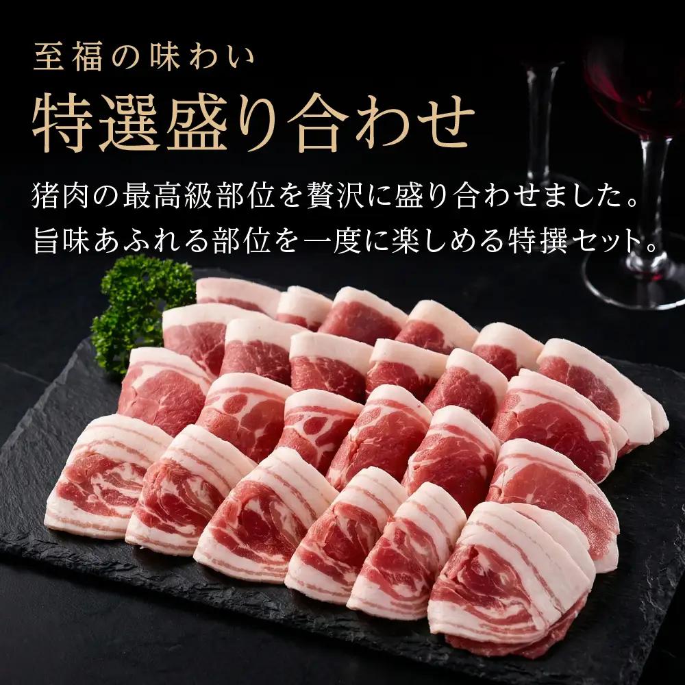 猪肉 焼き肉 食べ比べ（特撰セット 800g  4~5人前) 猪肉 