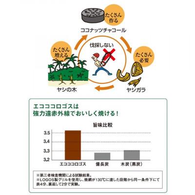 ふるさと納税 城陽市 エコココロゴス・ミニラウンドDECO4　BBQなどアウトドアで使える炭　83100114×2pcs |  | 03