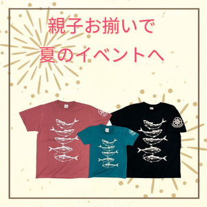 市制70周年記念デザインTシャツ（インディゴ・綿100％）キッズサイズ 【R01072】