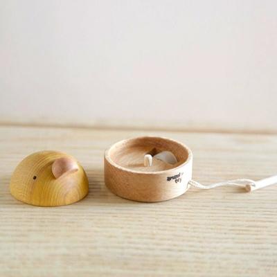 ふるさと納税 木津川市 【グッドトイ受賞】引っぱるとクルクル回る　3個セット　くり返しあそびの木のおもちゃ |  | 02