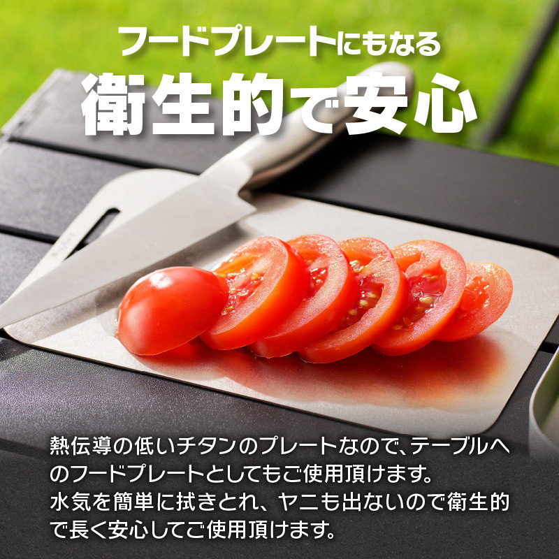鍛冶屋の頓珍漢 ラージメスティンサイズ チタンカッティングボード