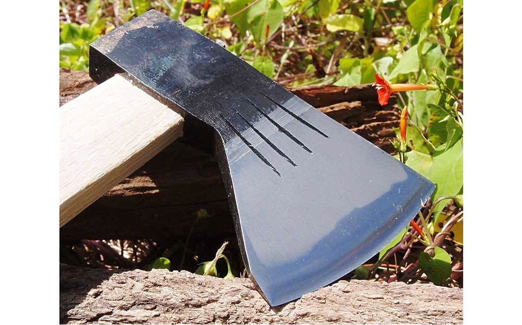 【土佐打刃物】銀杏刃型 切り斧 刃長9cm