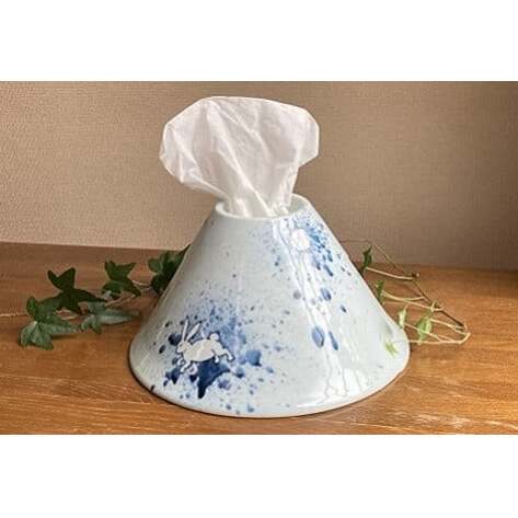 瑞峯窯 有田焼 月兎 ティッシュディスペンサー（ティッシュケース）原重製陶所 35000円 3.5万円 A35-579