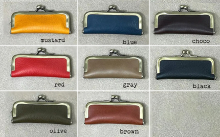 牛革ハンコケース(グレー)【山口県 宇部市 HankoCase 判子 本革 ギフト 贈り物】 DX002-E-FN