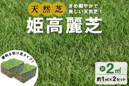 ＜先行予約受付中！R7年1月頃配送予定＞鹿児島県産＜天然芝＞姫高麗芝 2平米(約1平米×2セット) 芝 芝生 天然 天然芝 切り芝 DIY ガーデニング 高麗芝 姫高麗芝 高密度 鹿児島県 お庭 観賞用 a0-339