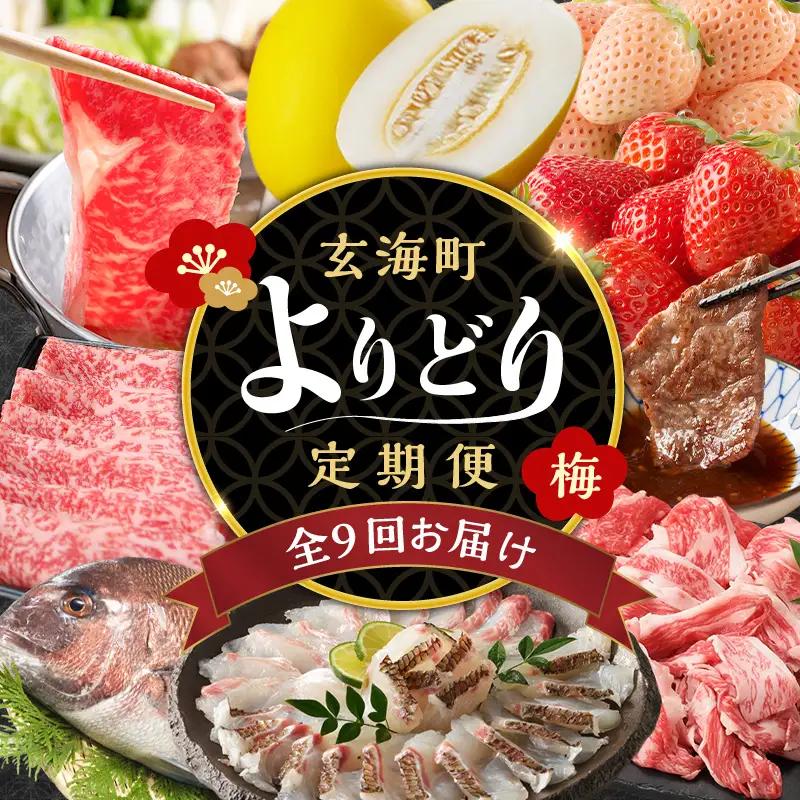 【9回定期便】玄海町よりどり定期便（梅）／ フルーツ 真鯛 佐賀牛【Z012】