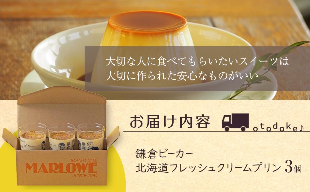 鎌倉ビーカー北海道フレッシュ3個セット