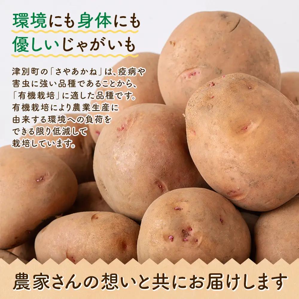 【数量限定】R8年産先行受付 じゃがいも（さやあかね） 有機栽培  10kg | ジャガイモ 芋 さやあかね 馬鈴薯 大容量 新鮮 野菜 煮物 コロッケ ポテトサラダ ポテト 保存 特産 産地直送 北